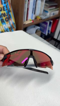 Ember sunglasses turned by hand on a white table