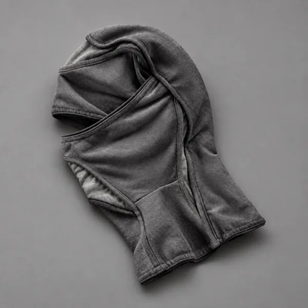 Grey and black Deamon facemask
